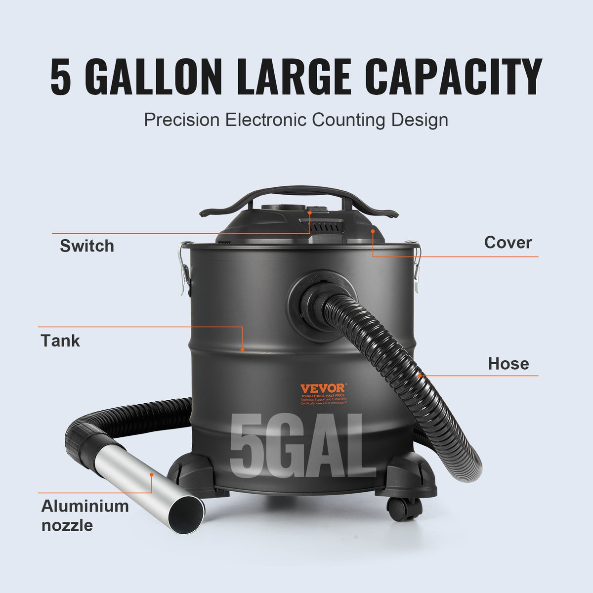 VEVOR Ash Vacuum - Select Your Configuration - ZKXHQJL110V1CWOQHV1 - view 3