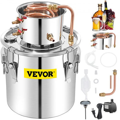 VEVOR 13.2 Gallon Alcohol Distiller Kit with Circulating Pump - ZLQDLNTDBM50L0C7ZV1 - view 1