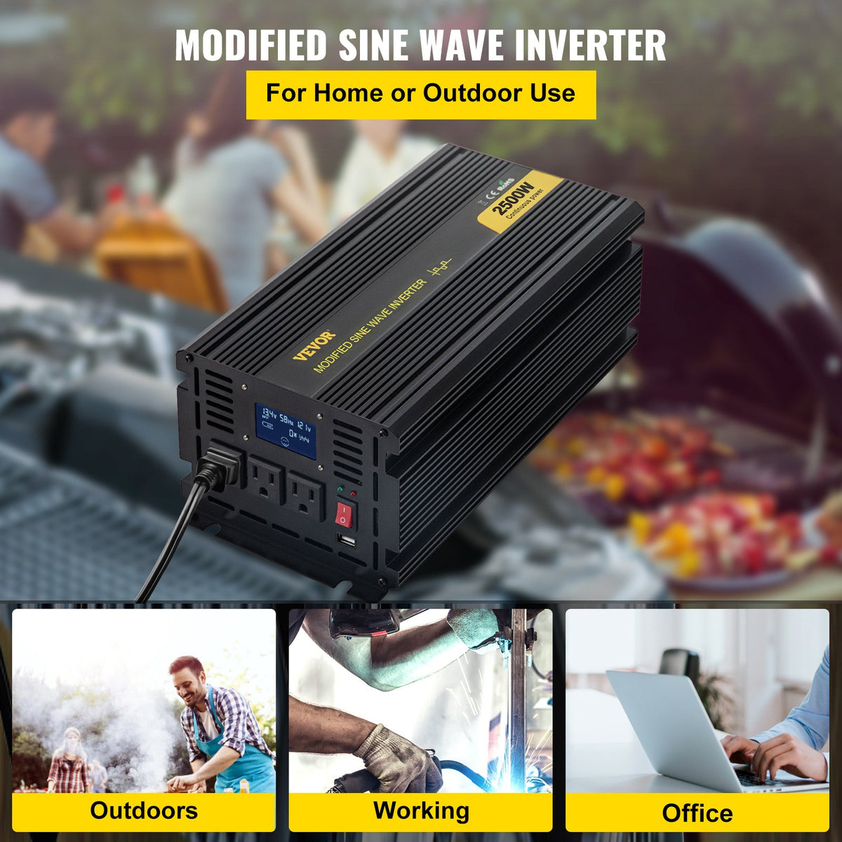 VEVOR Power Inverters - Select Your Configuration - ZNB2K5-12-120BQTPV9 - view 2