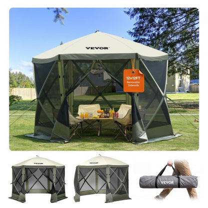 VEVOR Camping Gazebo Screen Tent - Select Your Configuration - ZPSLTJLS10X1F6ZWMV0 - view 1