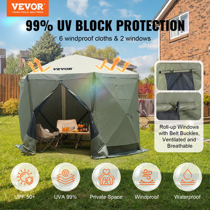 VEVOR Camping Gazebo Screen Tent - Select Your Configuration - ZPSLTJLS10X1F6ZWMV0 - view 2