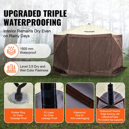 VEVOR Camping Gazebo Screen Tent - Select Your Configuration - ZPSLTJLS115X602MGV0 - view 3