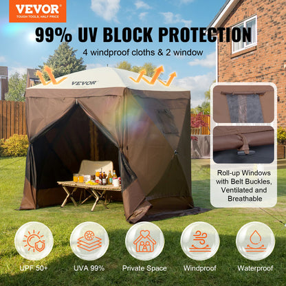 VEVOR Camping Gazebo Screen Tent - Select Your Configuration - ZPSLTZS6X6FTW9616V0 - view 2