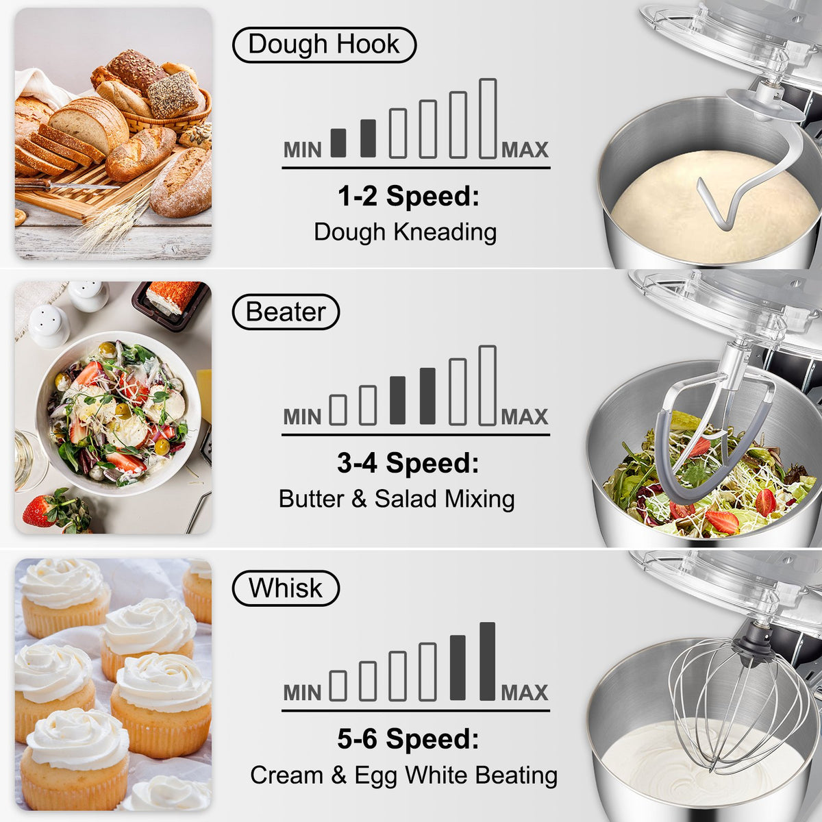 VEVOR Stand Mixer - Select Your Configuration - ZRLLSJBJHHDFJRBTRV1 - view 3