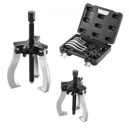 VEVOR Gear Puller Set, 3" and 7" Puller Kit, 3 Jaw Gear Bearing Flywheel Pulley Removal Tool, 2 or 3 Reversible Jaws Wheel Puller, Vertically and Horizontally, External and - ZSLMJ237INCH3C9JFV0 - view 1