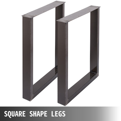 VEVOR Square Steel Table Legs, 28x23 in, Set of 2 - view 2