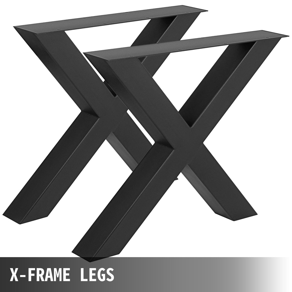 VEVOR X-Shape Steel Table Legs, 28x30 in, Set of 2 - view 2