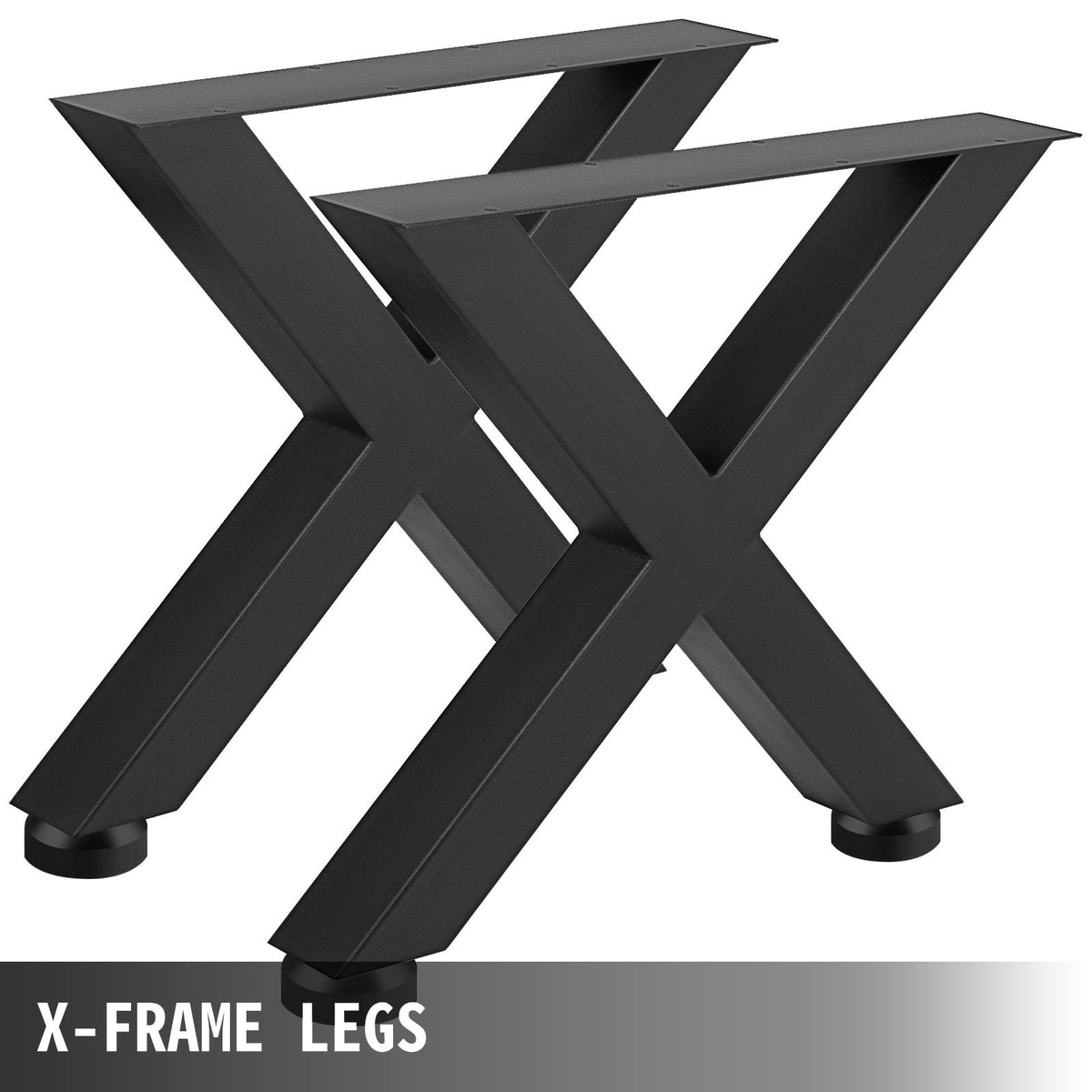 VEVOR X-Shape Steel Table Legs, 28x31 in, Set of 2 - view 2