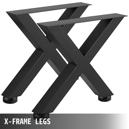 VEVOR X-Shape Steel Table Legs, 28x31 in, Set of 2 - view 2