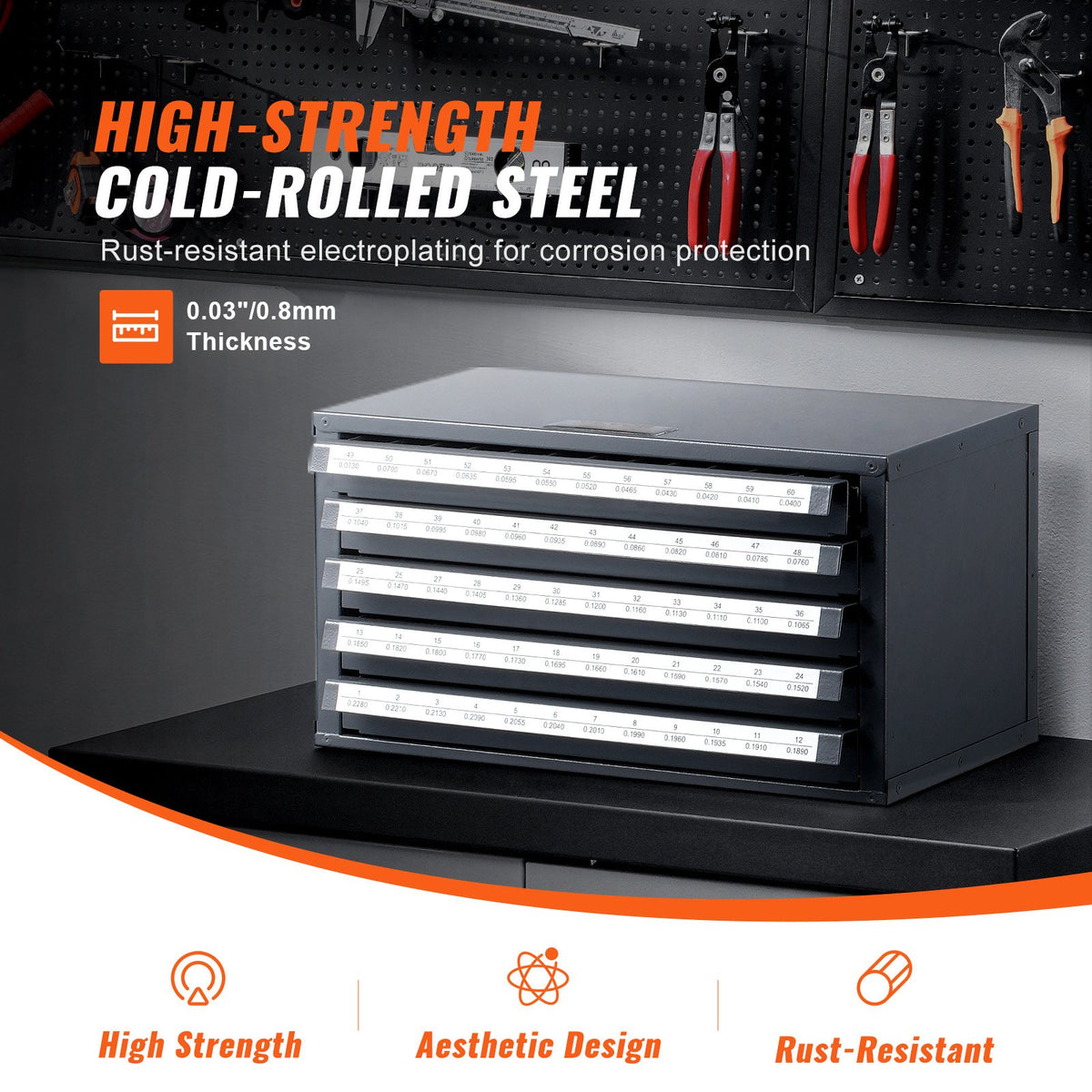VEVOR Drill Organizer Cabinet - Select Your Configuration - ZTFPGJX1D60WON2CZV0 - view 3