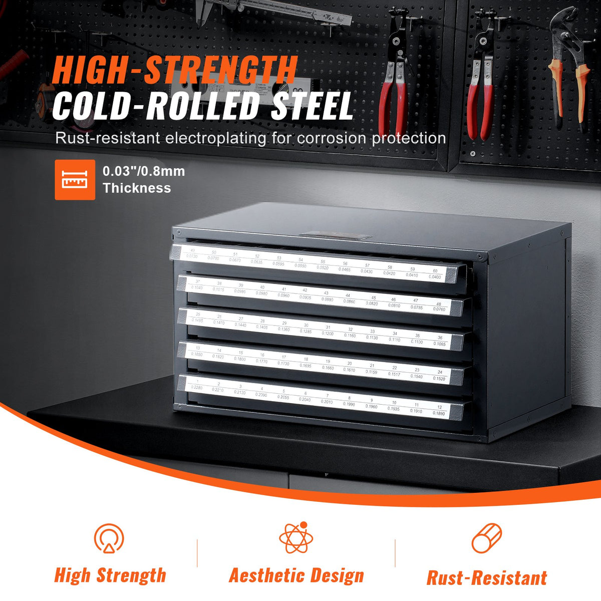 VEVOR Drill Organizer Cabinet - Select Your Configuration - ZTFPGJX3364D1XNGFV0 - view 3
