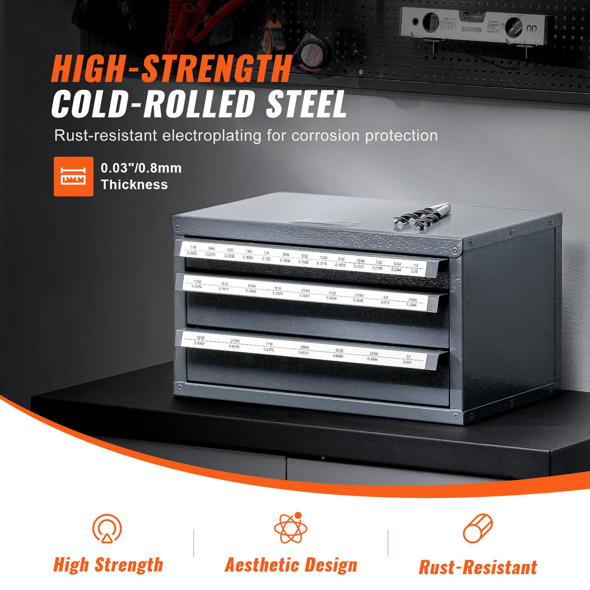 VEVOR Drill Organizer Cabinet - Select Your Configuration - ZTFPGJXZTSCT6N0G8V0 - view 3
