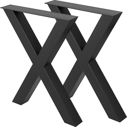 VEVOR X-Shape Steel Table Legs, 28x24 in, Set of 2 - view 1