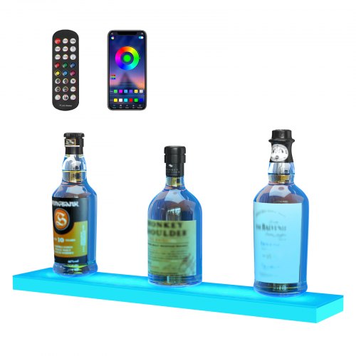 VEVOR Liquor Bottle Display Shelf - Select Your Configuration - ZTXJPLED124RF90SBV1 - view 1
