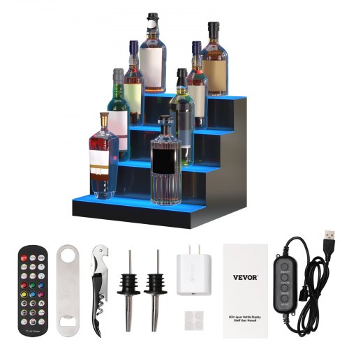 VEVOR Liquor Bottle Display Shelf - Select Your Configuration - ZTXJPLED416RFSVC4V1 - view 1