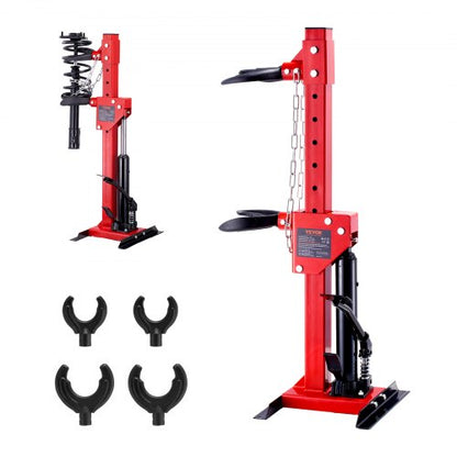 VEVOR Strut Spring Compressor, 4.5 Ton/9920 LBS Hydraulic Jack Capacity, 1 Ton Rated Compression Force, Auto Strut Coil Spring Compressor Tool, Hydraulic Spring Compressor for Strut Spring Removing - ZXJZDHCZQJTYYH9F2V0 - view 1