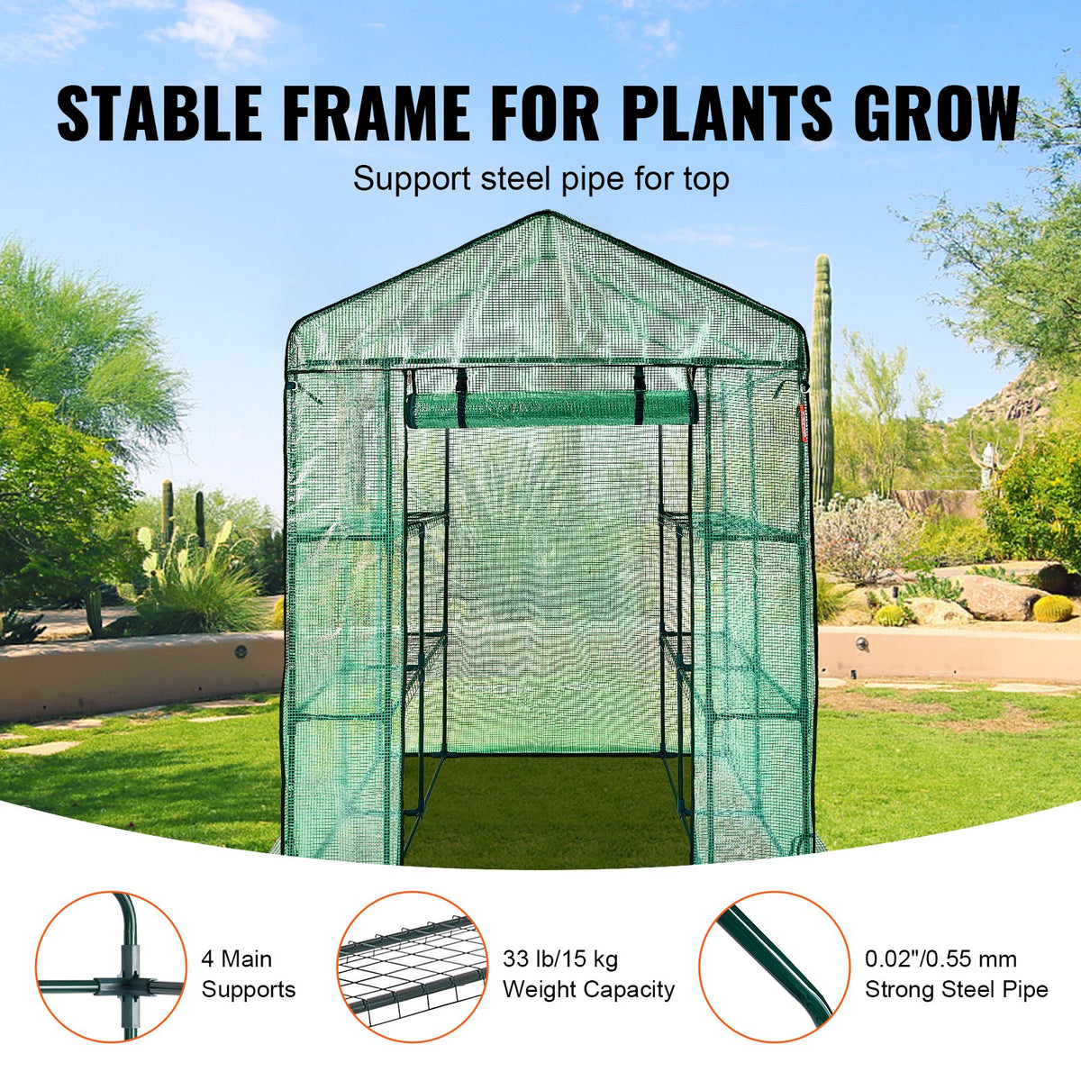 VEVOR Portable Greenhouses - Select Your Configuration - ZXJZWSFMTCGLSNQKZV0 - view 3