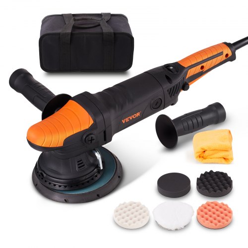 VEVOR Buffer Polisher, 6-Inch Random Orbital Polisher for Car Detailing, 6 Variable Speed 1900-4600RPM Dual Action Polisher Waxer Kit, with Detachable Handle for Car, Boat, - ZYJQCPG60110VZMGAV1 - view 1