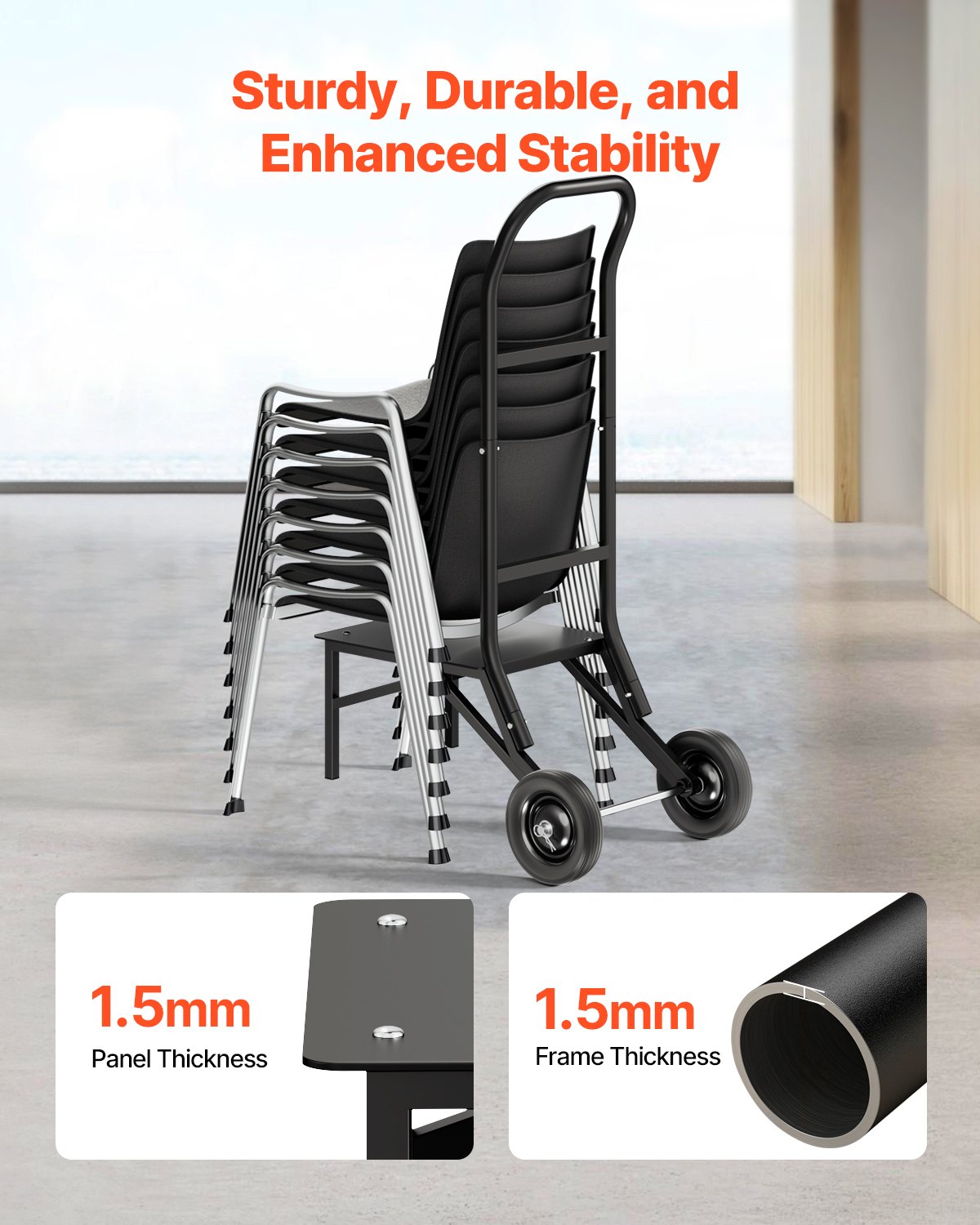VEVOR Chairs Carts - Select Your Configuration - ZYTCYCHS12GS072R7V0 - view 3