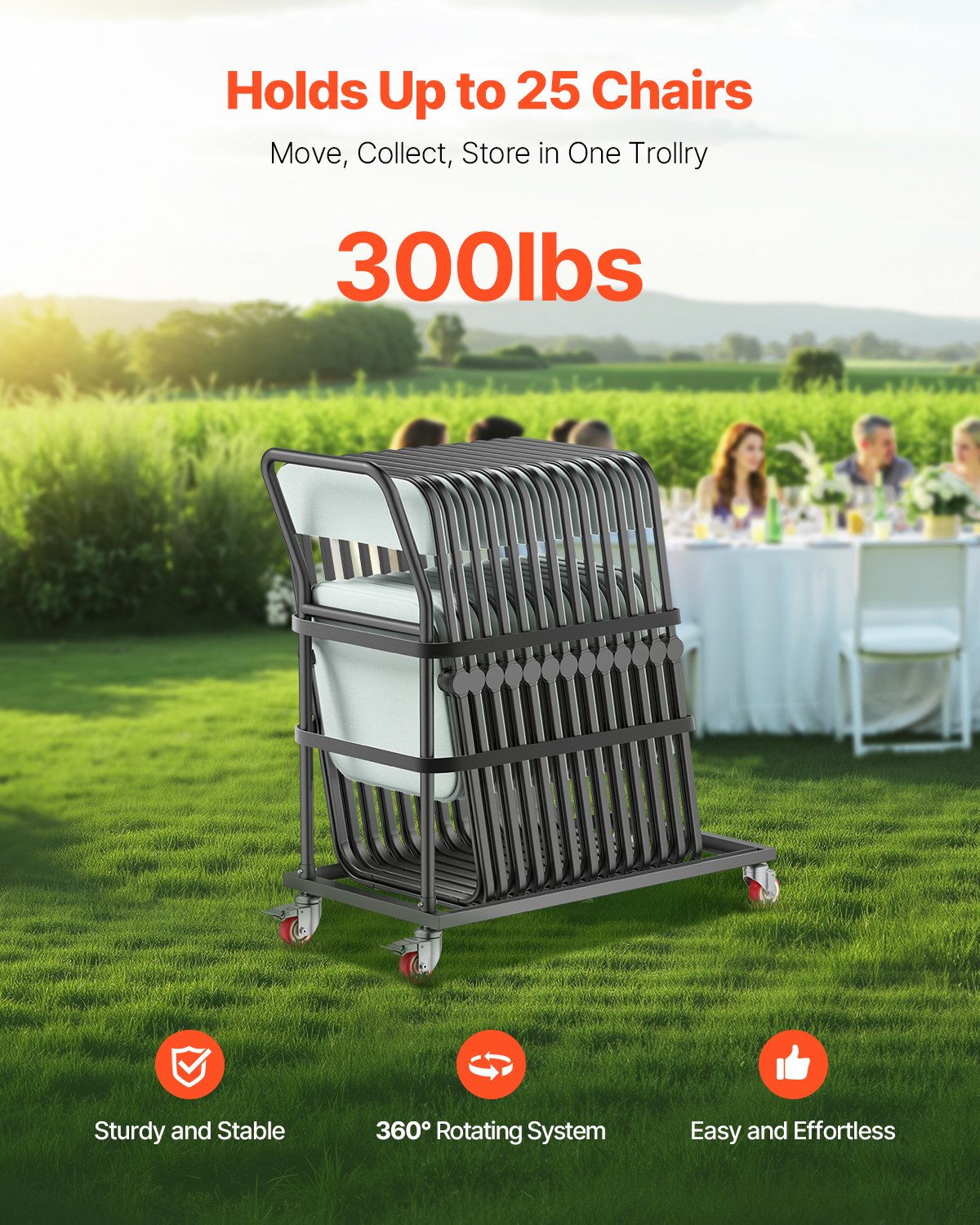 VEVOR Chairs Carts - Select Your Configuration - ZYTCYCHS25GL2YOSCV0 - view 2