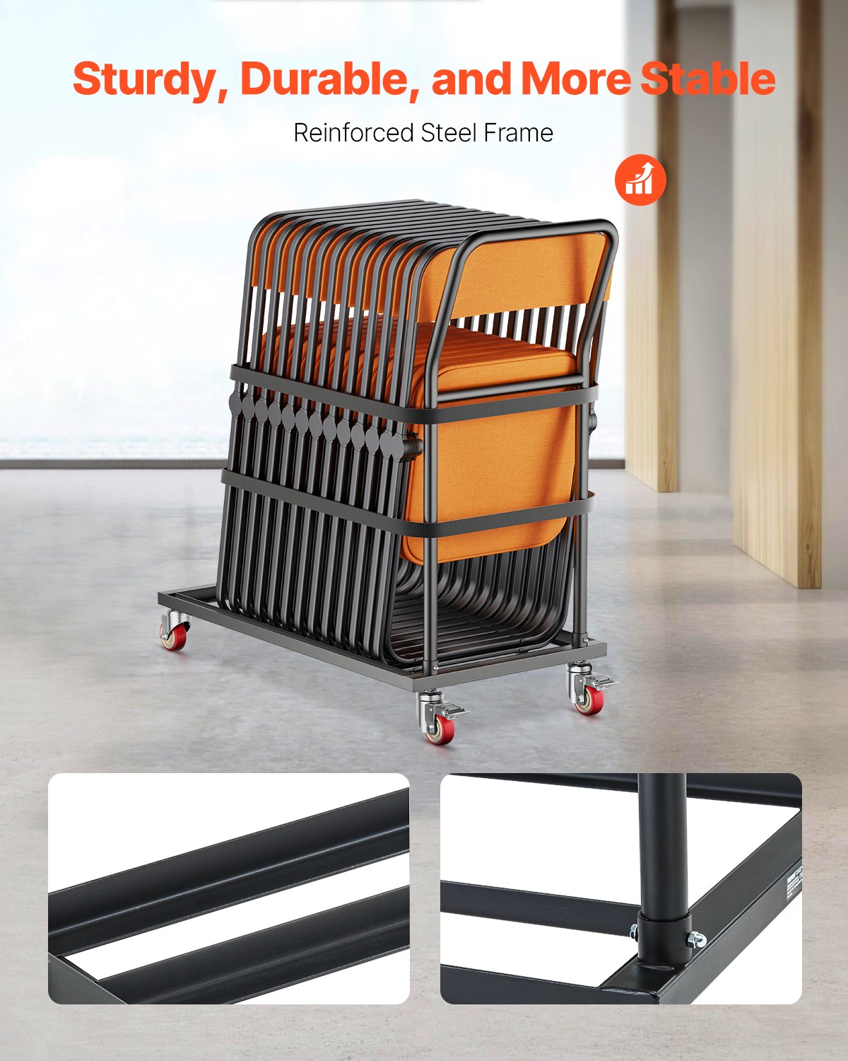 VEVOR Chairs Carts - Select Your Configuration - ZYTCYCHS25GL2YOSCV0 - view 3
