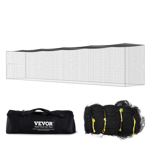 VEVOR Baseball Batting Netting, Professional Softball Baseball Batting Hitting Training Net, Practice Portable Pitching Cage Net with Door & Carry Bag, Heavy Duty Enclosed PE - ZYW70YC00000EYEXCV0 - view 1