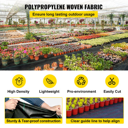 VEVOR PP Weed Barrier Fabric and Others - Select Your Configuration - ZZZP6.5X300YC3OZ1V0 - view 3