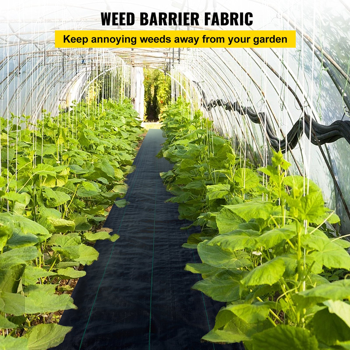 VEVOR PP Weed Barrier Fabric and Others - Select Your Configuration - ZZZP6X300YCFCB001V0 - view 2