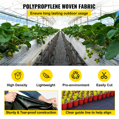 VEVOR PP Weed Barrier Fabric and Others - Select Your Configuration - ZZZP6X300YCFCB001V0 - view 3
