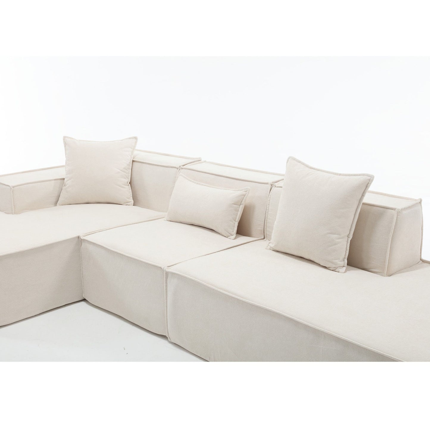 [VIDEO PROVIDED] Modular combination living room sofa set, modern minimalist sofa, free installation sofa, L-shaped, Ita image 10