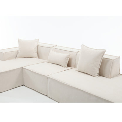 [VIDEO PROVIDED] Modular combination living room sofa set, modern minimalist sofa, free installation sofa, L-shaped, Ita image 10