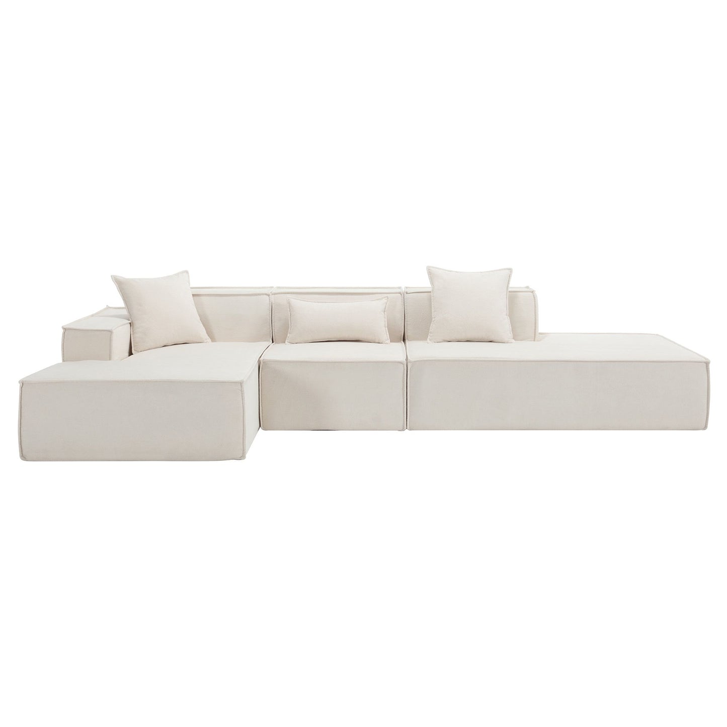 [VIDEO PROVIDED] Modular combination living room sofa set, modern minimalist sofa, free installation sofa, L-shaped, Ita image 11