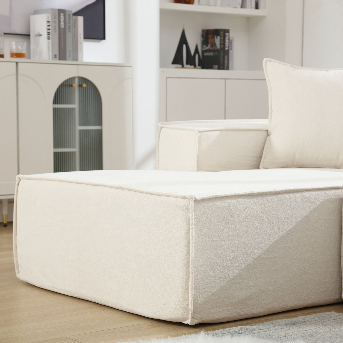 [VIDEO PROVIDED] Modular combination living room sofa set, modern minimalist sofa, free installation sofa, L-shaped, Ita image 7