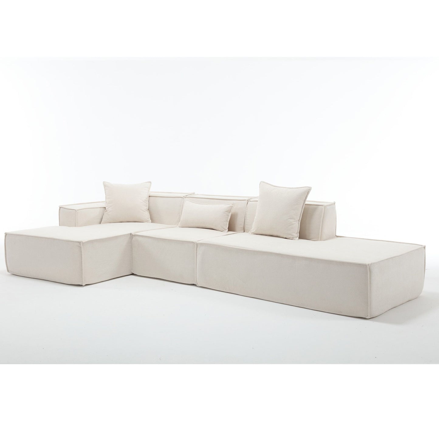 [VIDEO PROVIDED] Modular combination living room sofa set, modern minimalist sofa, free installation sofa, L-shaped, Ita image 9