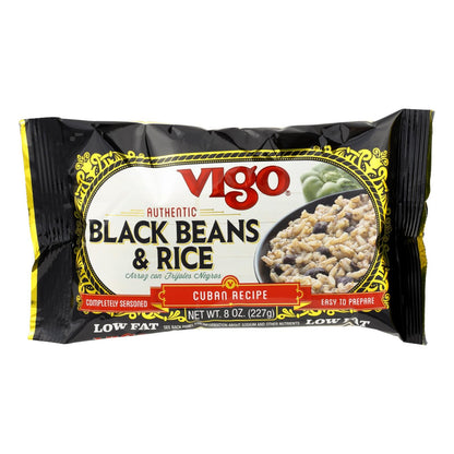 Vigo Black Bean And Rice - Case Of 12 - 8 Oz. image 1