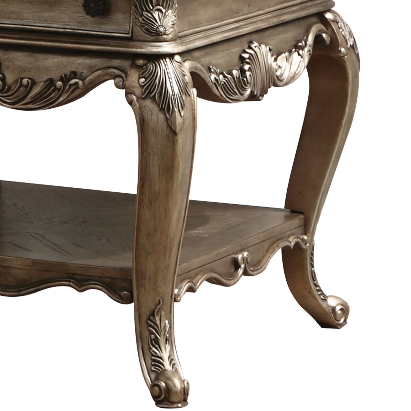 Vintage Oak Rectangular End Table image 2