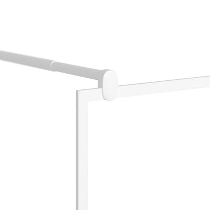 Walk-in Shower Wall 45.3"x76.8" ESG Glass White image 6