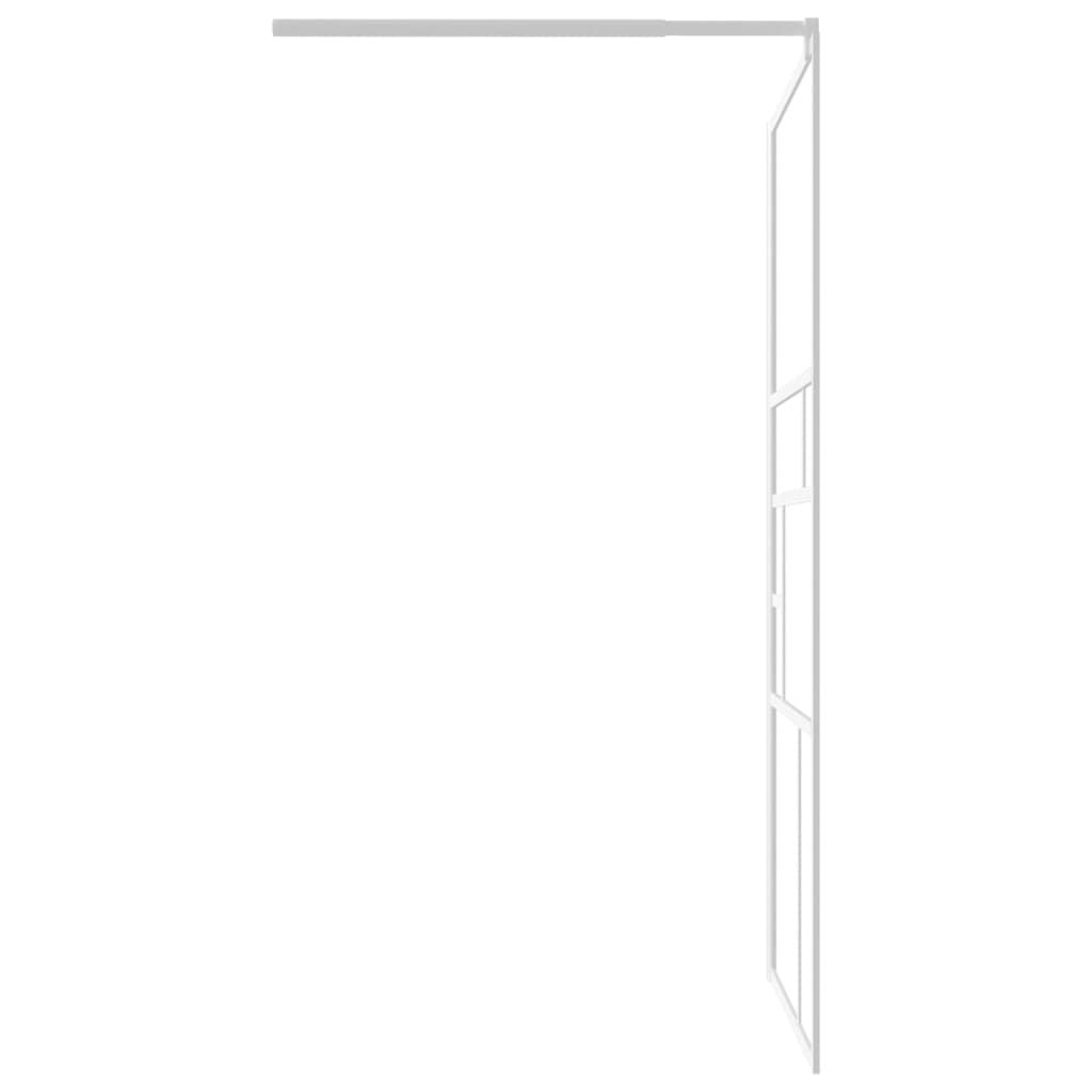 Walk-in Shower Wall 45.3"x76.8" ESG Glass White image 5