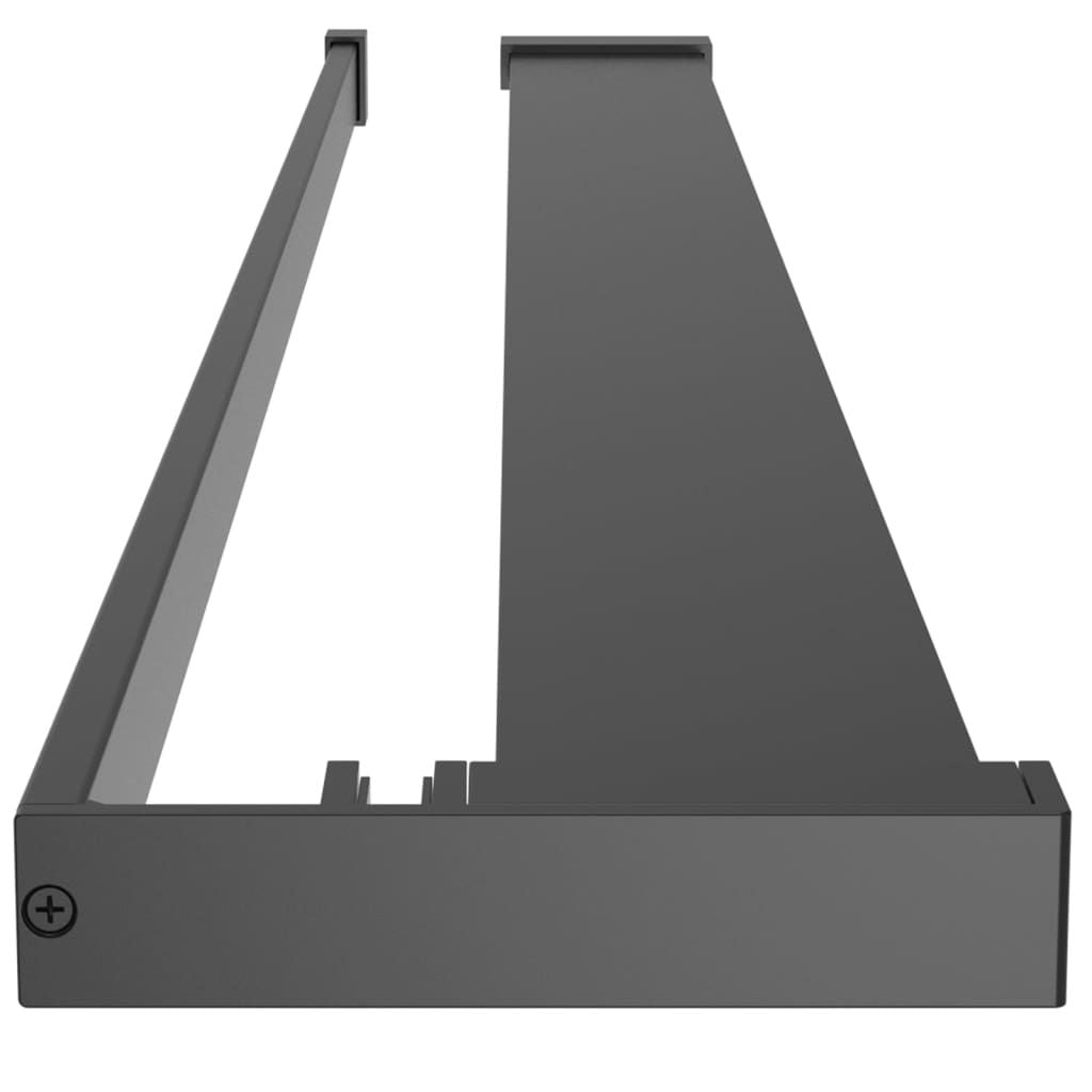 Walk-in Shower Wall with Shelf Black 39.4"x76.8" ESG Glass&Aluminum image 9