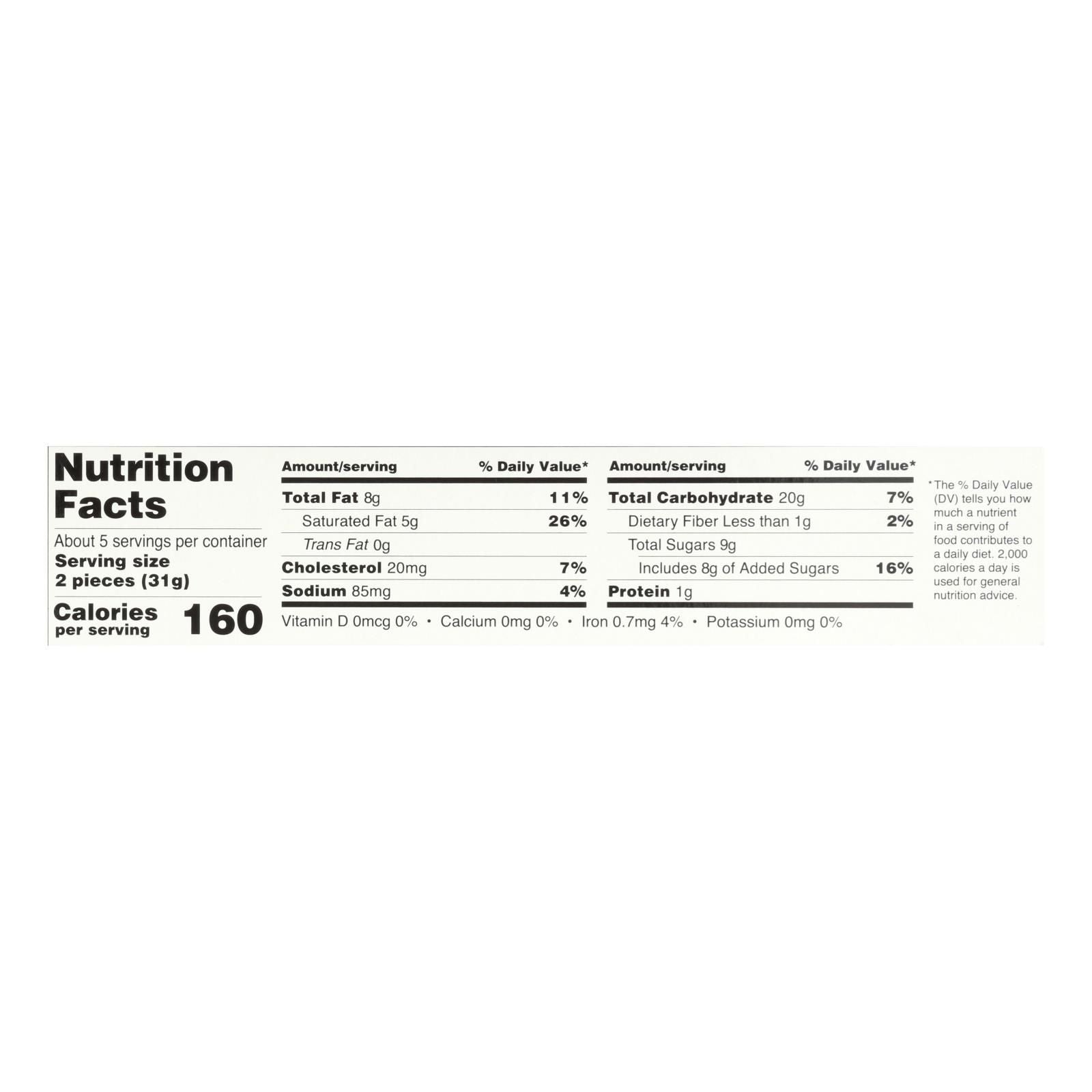 Walkers Shortbread - Chocolate Chip - Case Of 6 - 4.9 Oz. image 2
