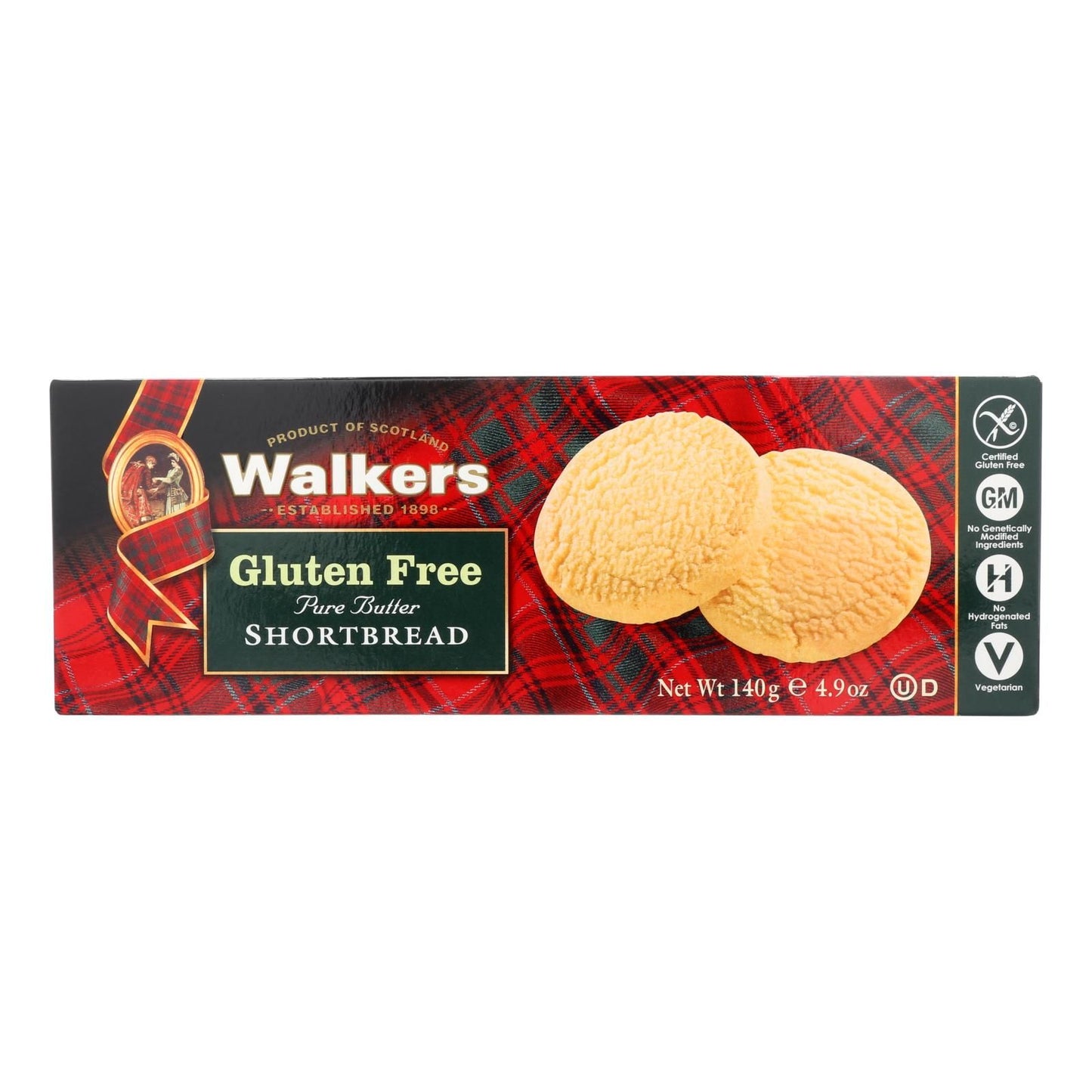 Walkers Shortbread Short Bread Cookies - Round - Case Of 6 - 4.9 Oz. image 1