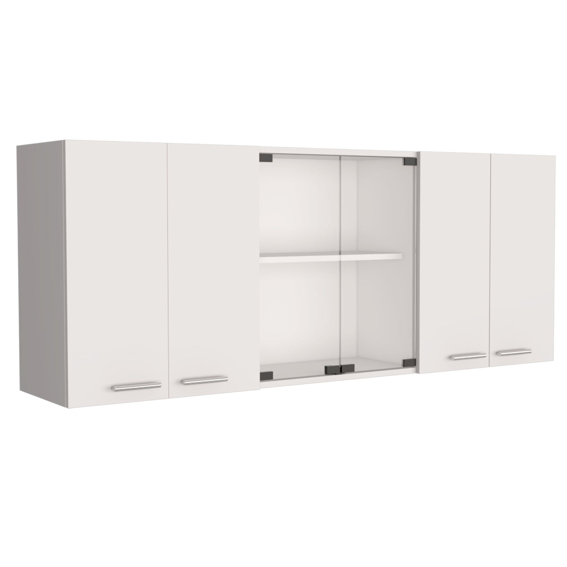 Wall cabinet 24" H, four Doors, with two internal Shelves and internal plate and glass organizer, two Storage Shelves wi image 5