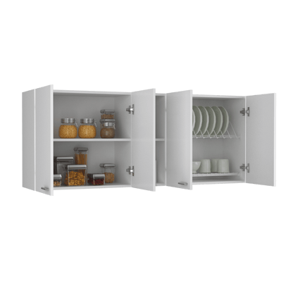 Wall Cabinet Ontario, Double Door, White Finish image 9