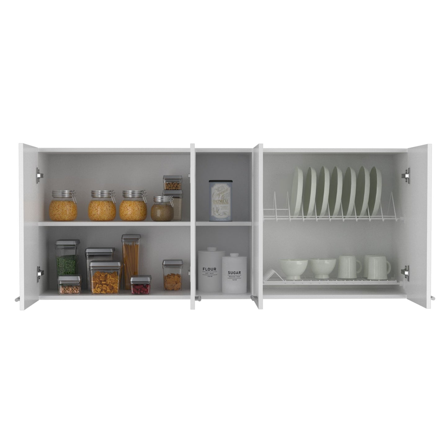 Wall Cabinet Ontario, Double Door, White Finish image 4