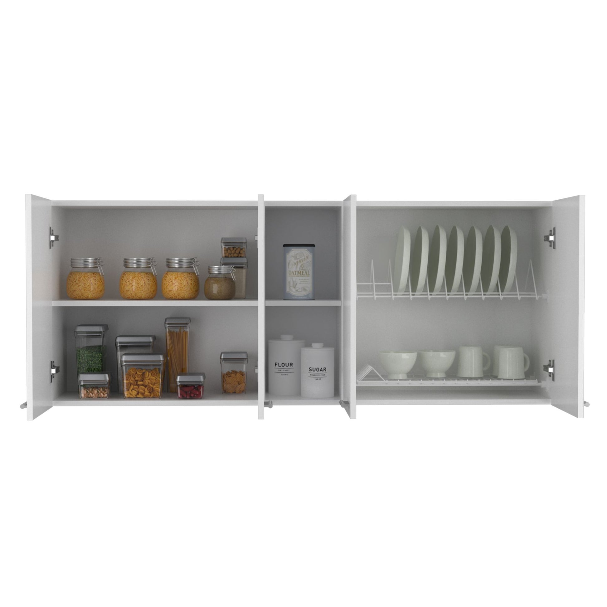 Wall Cabinet Ontario, Double Door, White Finish image 4