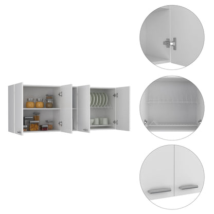 Wall Cabinet Ontario, Double Door, White Finish image 8