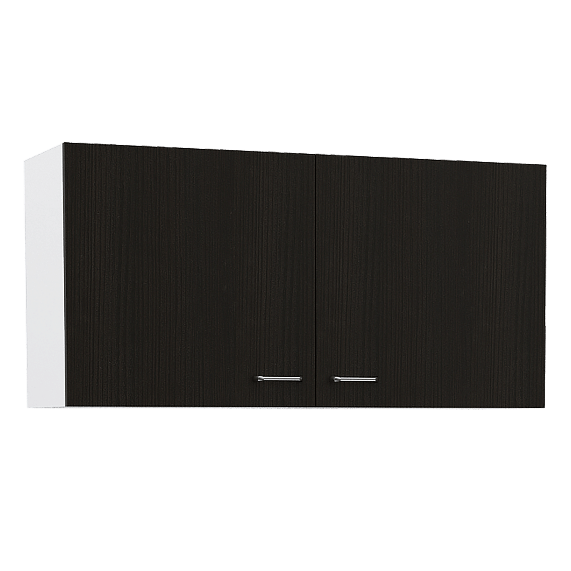 Wall Cabinet Toran, Two Shelves, Double Door, Black Wengue Finish image 5