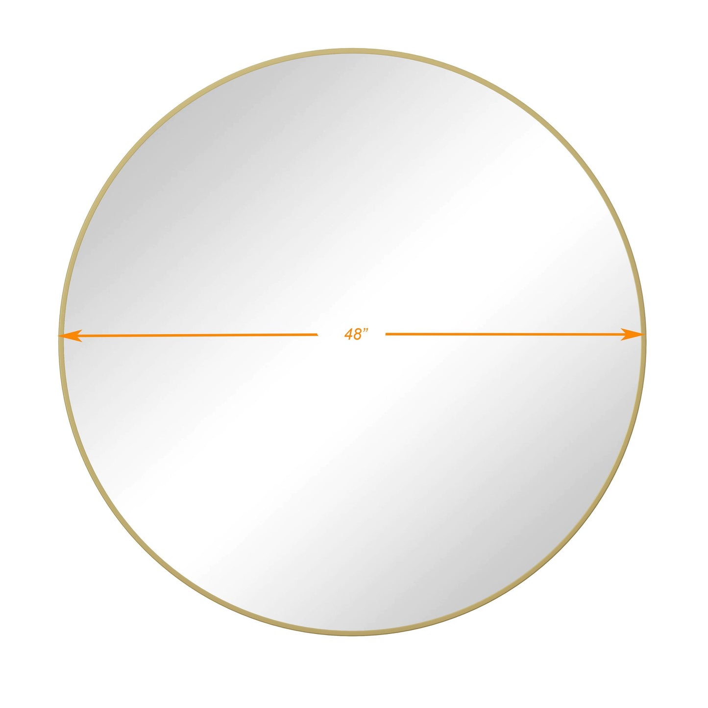 48 inch oversized gold mirror for bedroom wall decor