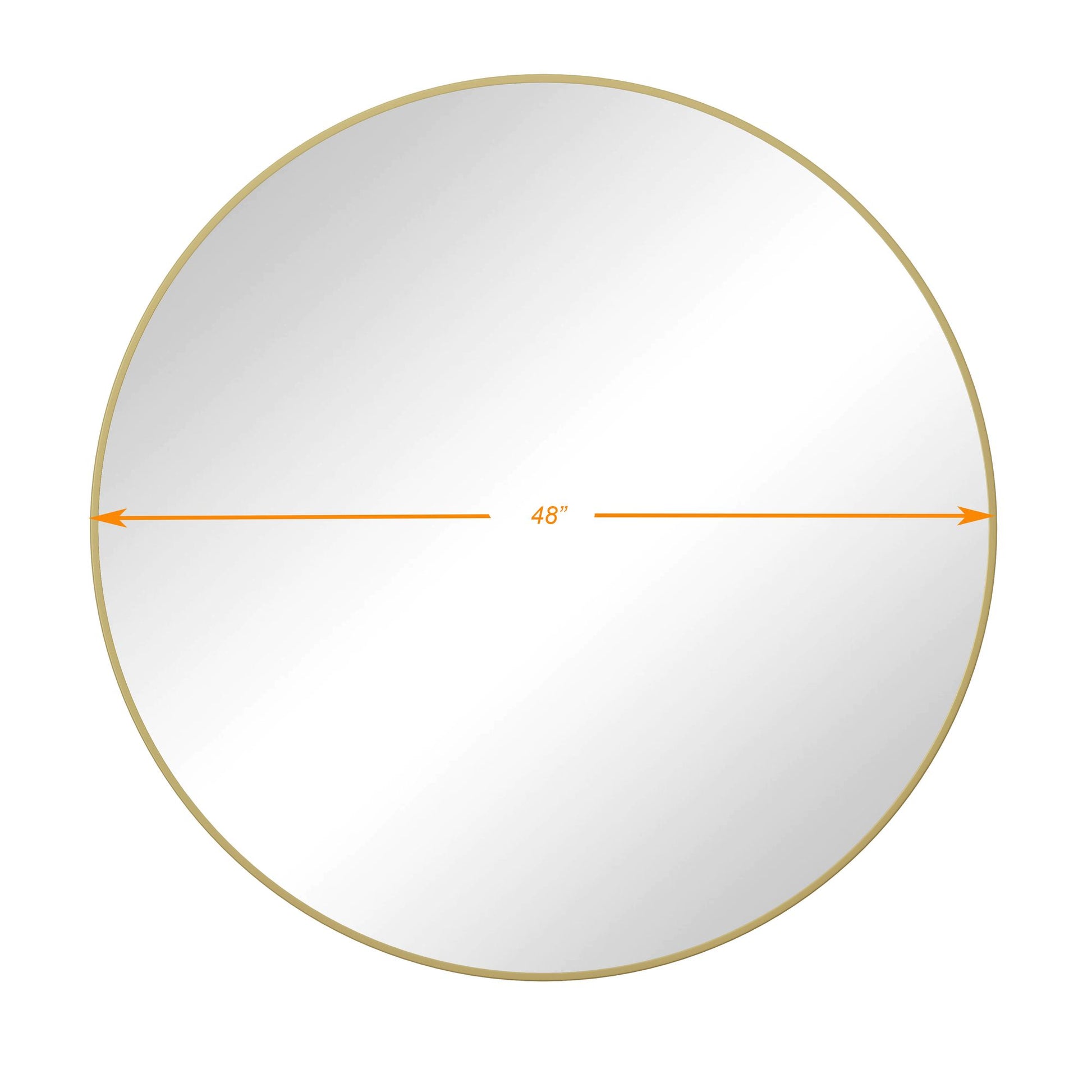 48 inch oversized gold mirror for bedroom wall decor