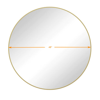 48 inch oversized gold mirror for bedroom wall decor
